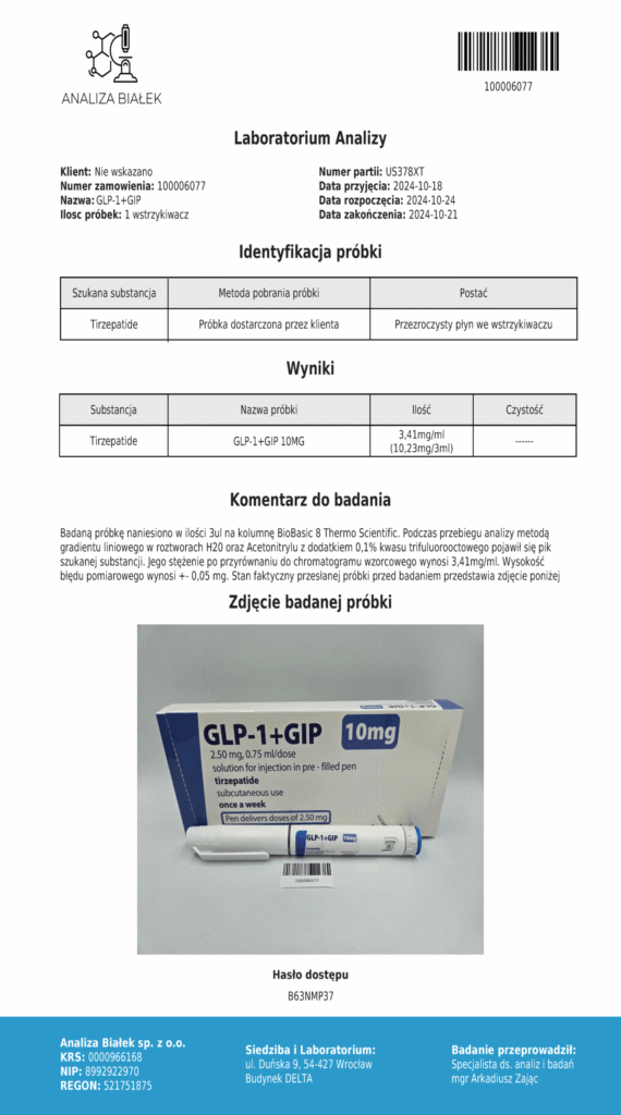 tirzepatide pen 10 mg quality tests